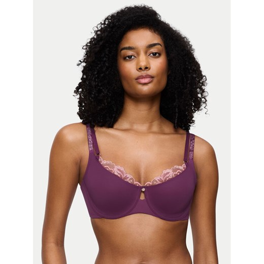 Triumph Biustonosz z fiszbiną Wild Gardenia Florale 10224872 Fioletowy ze sklepu MODIVO w kategorii Biustonosze - zdjęcie 186297979