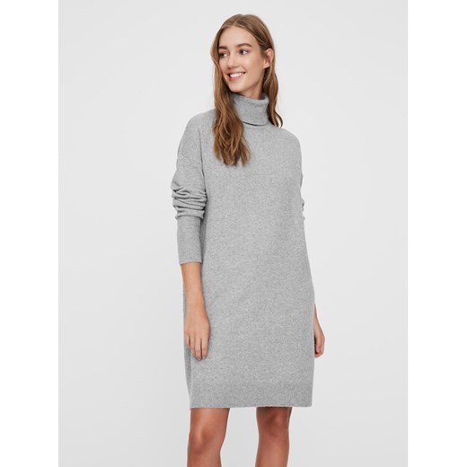 Vero Moda Sukienka dzianinowa 10199744 Szary Regular Fit Vero Moda S MODIVO