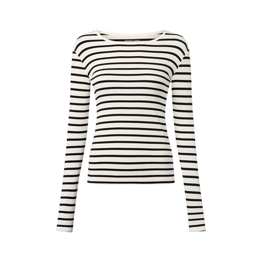 Marie Lund Damska koszulka z długim rękawem Kobiety wiskoza czarny w paski ze sklepu vangraaf w kategorii Bluzki damskie - zdjęcie 186299556