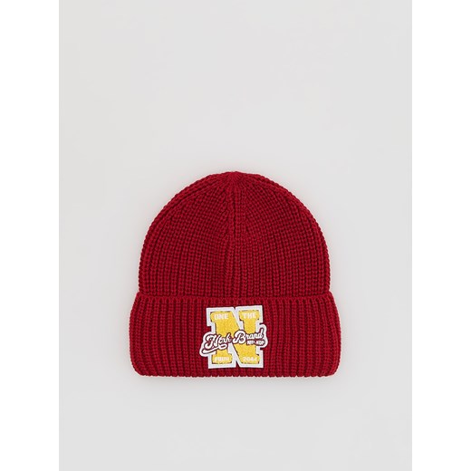 Reserved - Czapka z naszywką - czerwony ze sklepu Reserved w kategorii Czapki dziecięce - zdjęcie 186299837