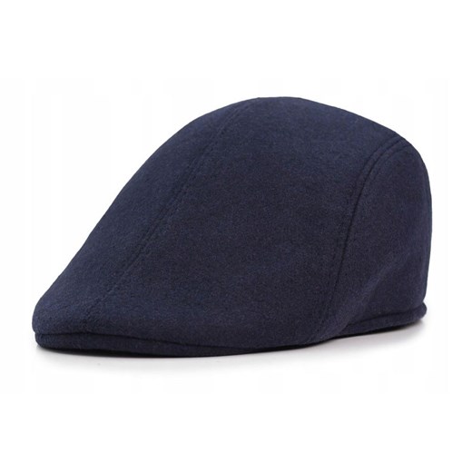 Męski Kaszkiet Przejściowy (Jesienno-Zimowy) - Pako Jeans - Granatowy CPAPJNSKASZKIET1453 ze sklepu JegoSzafa.pl w kategorii Kaszkiety męskie - zdjęcie 186299978