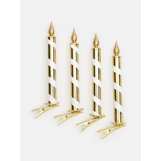 Sinsay - Dekoracja świąteczna 4 pack - złoty Sinsay One Size Sinsay