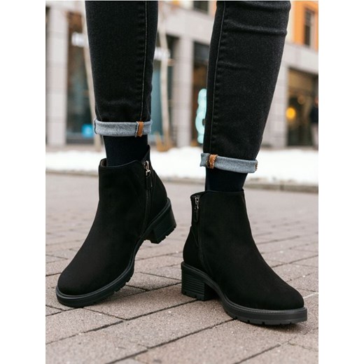Sinsay - Botki - czarny - id: 041GX-99X - marki Sinsay - 186303977 Sinsay - Botki - czarny ze sklepu Sinsay w kategorii Botki - zdjęcie 186303977