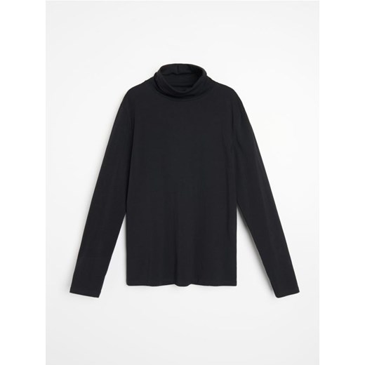 Sinsay - Bawełniany golf basic - czarny Sinsay XS Sinsay