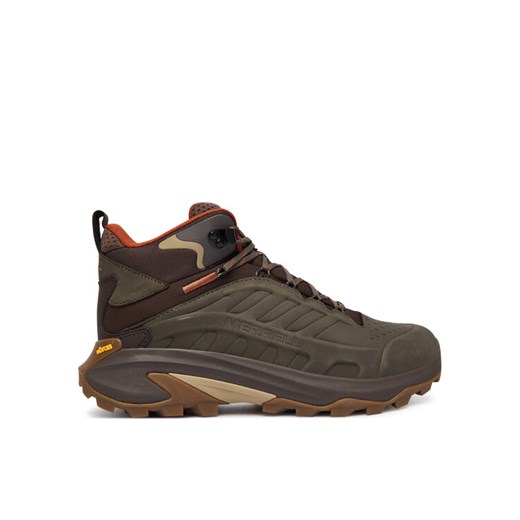 Merrell Trekkingi Moab Speed 2 Leather MID Waterproof J037781 Zielony ze sklepu MODIVO w kategorii Buty trekkingowe męskie - zdjęcie 186304426