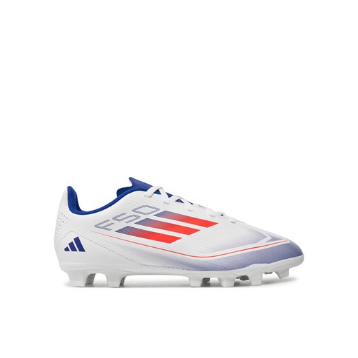 adidas Buty do piłki nożnej F50 Club FxG IF1382 Biały ze sklepu MODIVO w kategorii Buty sportowe dziecięce - zdjęcie 186304428