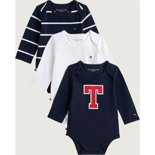 Tommy Hilfiger Body 3-pack | Regular Fit ze sklepu Gomez Fashion Store w kategorii Body niemowlęce - zdjęcie 186307598