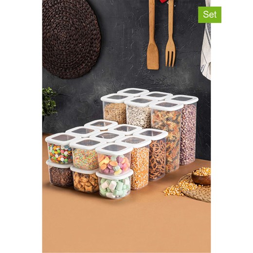 Hermia Pojemniki (18 szt.) w kolorze białym ze sklepu Limango Polska w kategorii Pojemniki kuchenne - zdjęcie 186308465