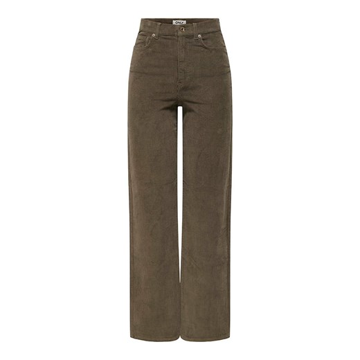 ONLY Spodnie sztruksowe w kolorze brązowym 42/L32 wyprzedaż Limango Polska