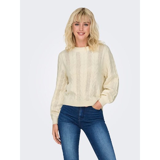 ONLY Sweter w kolorze kremowym ze sklepu Limango Polska w kategorii Swetry damskie - zdjęcie 186309177