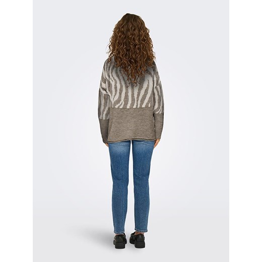 ONLY Sweter w kolorze szarobrązowym XS okazyjna cena Limango Polska