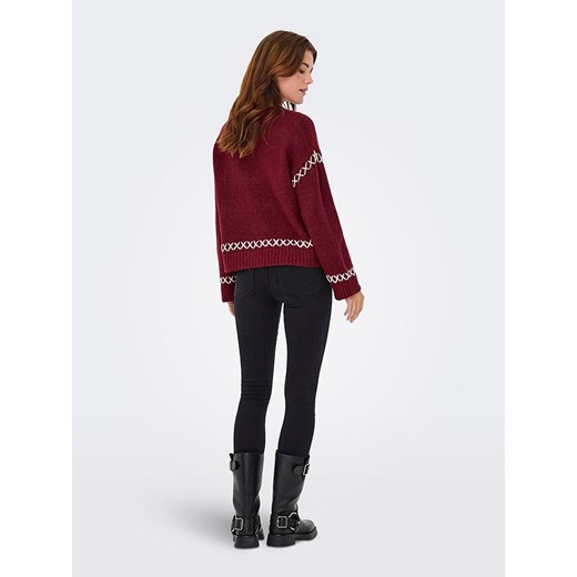 ONLY Sweter w kolorze bordowym S promocja Limango Polska