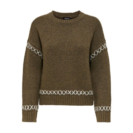ONLY Sweter w kolorze khaki S okazyjna cena Limango Polska