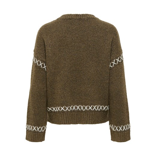 ONLY Sweter w kolorze khaki M Limango Polska okazyjna cena