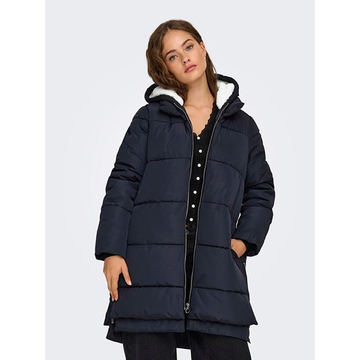 ONLY Płaszcz pikowany w kolorze granatowym ze sklepu Limango Polska w kategorii Kurtki damskie - zdjęcie 186309268