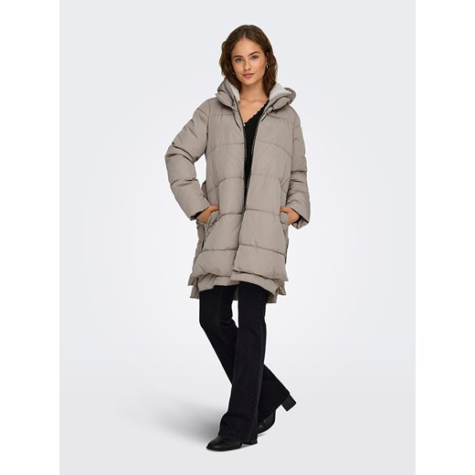 ONLY Płaszcz pikowany w kolorze szarobrązowym XS promocyjna cena Limango Polska