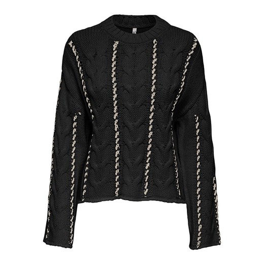 ONLY Sweter w kolorze czarno-kremowym ze sklepu Limango Polska w kategorii Swetry damskie - zdjęcie 186309328