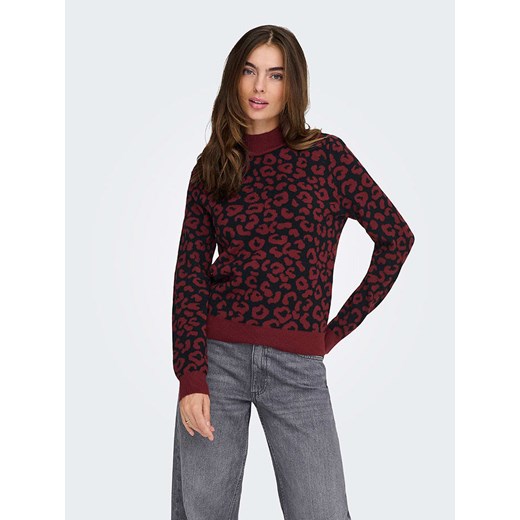 ONLY Sweter w kolorze bordowo-czarnym ze sklepu Limango Polska w kategorii Swetry damskie - zdjęcie 186309349