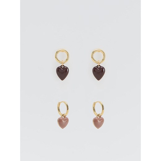 Reserved - Zestaw kolczyków z zawieszkami - wielobarwny ze sklepu Reserved w kategorii Kolczyki - zdjęcie 186312709