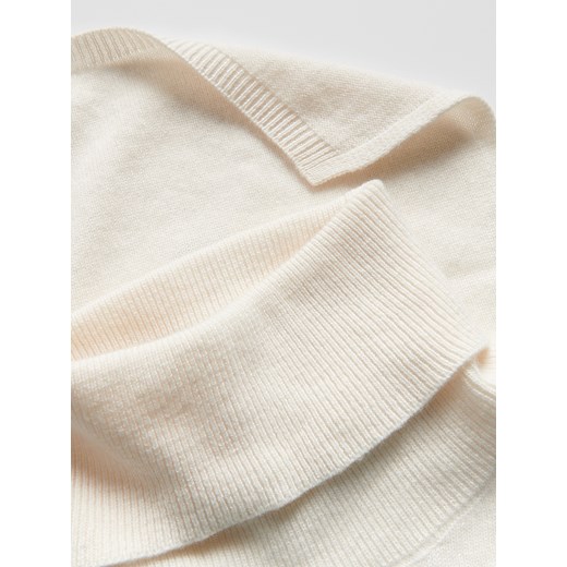 Reserved - Wełniany kołnierz z kaszmirem - kremowy Reserved ONE SIZE Reserved
