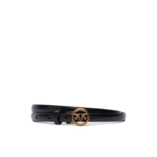 Pasek Damski PINKO Thin Belt H1 20252 PLT11 05481.A2QP Czarny ze sklepu eobuwie.pl w kategorii Paski damskie - zdjęcie 186313697