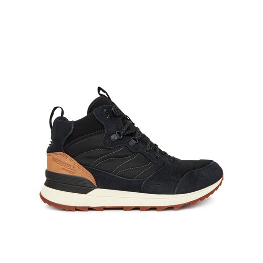 Trekkingi Merrell Alpine 83 Snkr Recraft Mid Waterproof J006719 Czarny ze sklepu eobuwie.pl w kategorii Buty trekkingowe męskie - zdjęcie 186313716