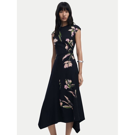 Desigual Sukienka codzienna Katrina 25WWVK12 Czarny Slim Fit ze sklepu MODIVO w kategorii Sukienki - zdjęcie 186314346