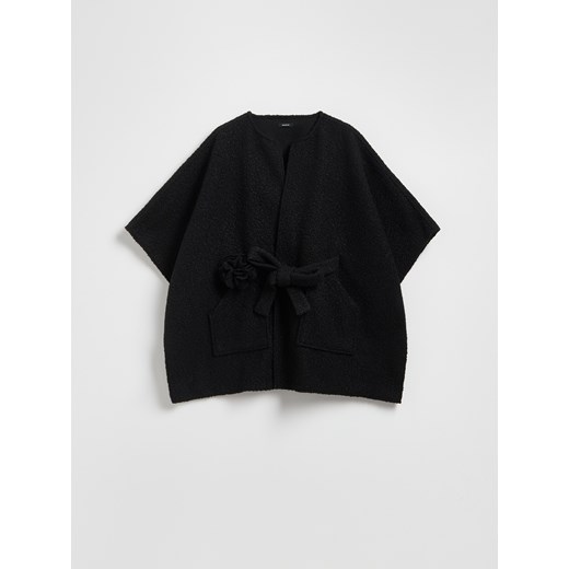 Reserved - Ponczo z wiązaniem - czarny ze sklepu Reserved w kategorii Poncza - zdjęcie 186315278