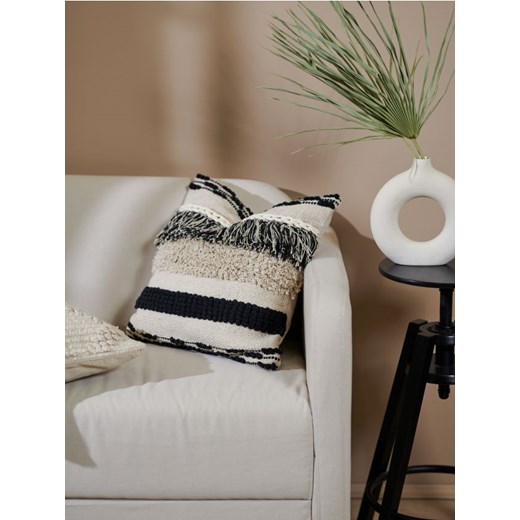 Sinsay - Poszewka na poduszkę - czarny ze sklepu Sinsay w kategorii Poszewki na poduszki - zdjęcie 186316039