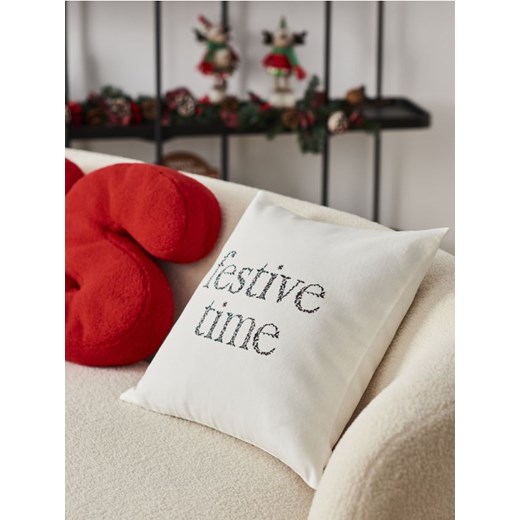 Sinsay - Poszewka na poduszkę w świąteczny wzór - Inny ze sklepu Sinsay w kategorii Poszewki na poduszki - zdjęcie 186316068