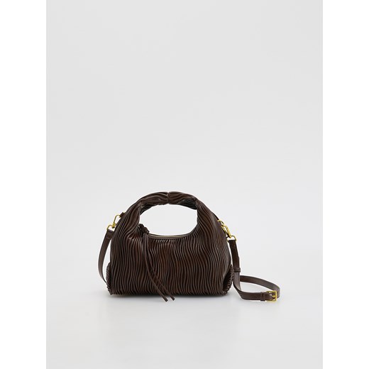 Reserved - Torebka hobo - ciemnobrązowy ze sklepu Reserved w kategorii Torebki damskie - zdjęcie 186316426