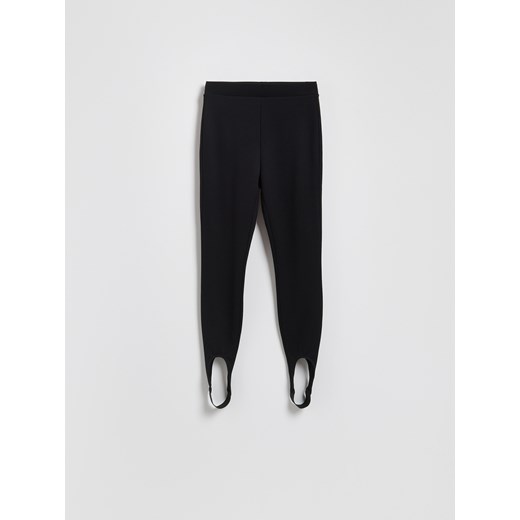 Reserved - Legginsy z wiskozą - czarny ze sklepu Reserved w kategorii Spodnie damskie - zdjęcie 186316459