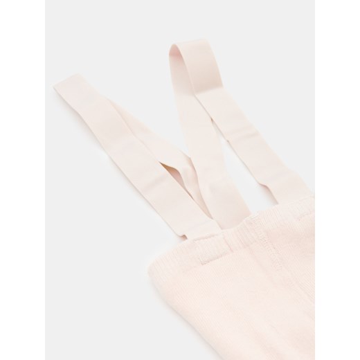 Sinsay - Rajstopy niemowlęce na szelkach - kremowy Sinsay 80/86 Sinsay