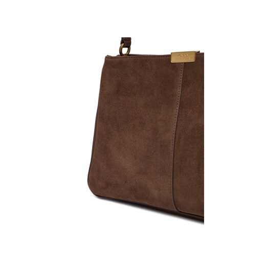 Torebka Tommy Hilfiger Casual Leather Shoulder Bag Sued AW0AW18201 Brązowy Tommy Hilfiger OS eobuwie.pl