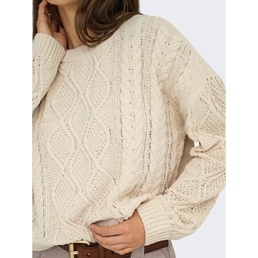 ONLY Sweter w kolorze beżowym XS promocja Limango Polska