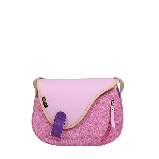różowa torebka damska skórzana listonoszka na ramię Mouse ze sklepu Słoń Torbalski w kategorii Listonoszki - zdjęcie 186319556