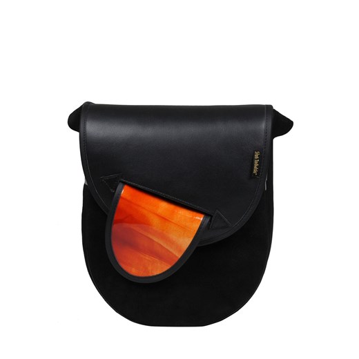 czarna torebka damska skórzana na ramię  City Light ze sklepu Słoń Torbalski w kategorii Listonoszki - zdjęcie 186319557