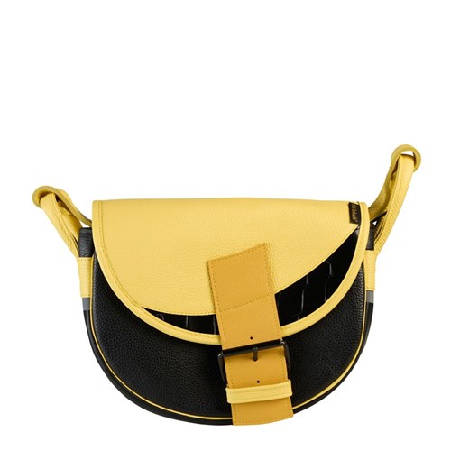 czarno żółta damska torebka listonoszka skórzana na ramię Freshman Mi ze sklepu Słoń Torbalski w kategorii Listonoszki - zdjęcie 186319697