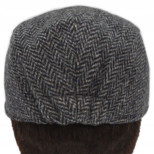 Kaszkiet Wełniany, Jesienno-Zimowy - Pako Jeans - Popiel, Jodełka Pako Jeans Uniwersalny JegoSzafa.pl