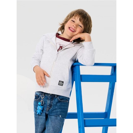 Sinsay - Bluza z kapturem - szary - id: 275DN-09M - marki Sinsay - 186320987 Sinsay - Bluza z kapturem - szary ze sklepu Sinsay w kategorii Bluzy chłopięce - zdjęcie 186320987