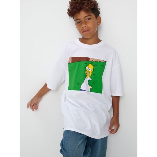 Sinsay - Koszulka The Simpsons - biały - id: 663DY-00X - marki Sinsay - 186320998 Sinsay - Koszulka The Simpsons - biały ze sklepu Sinsay w kategorii T-shirty chłopięce - zdjęcie 186320998
