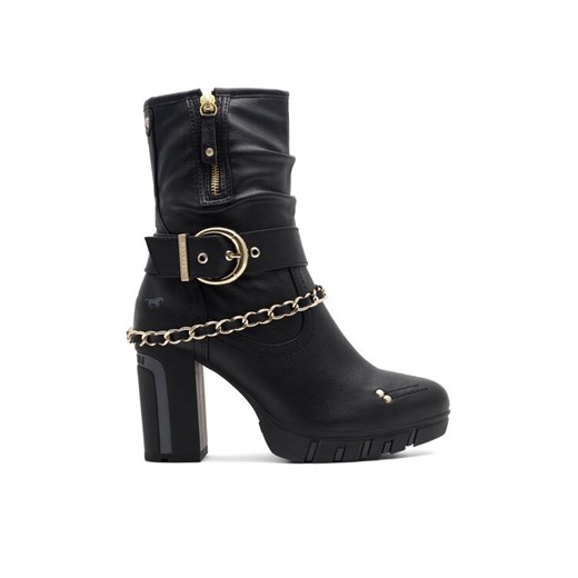 Botki Mustang 1363-505 Czarny ze sklepu eobuwie.pl w kategorii Botki - zdjęcie 186322728