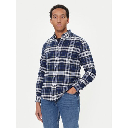 Tommy Hilfiger Koszula Hero MW0MW41345 Granatowy Regular Fit ze sklepu MODIVO w kategorii Koszule męskie - zdjęcie 186323048