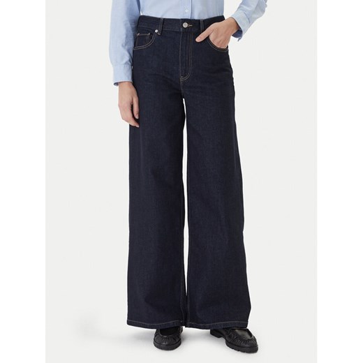 Tommy Hilfiger Jeansy 70's WW0WW48395 Granatowy Wide Leg ze sklepu MODIVO w kategorii Jeansy damskie - zdjęcie 186323078