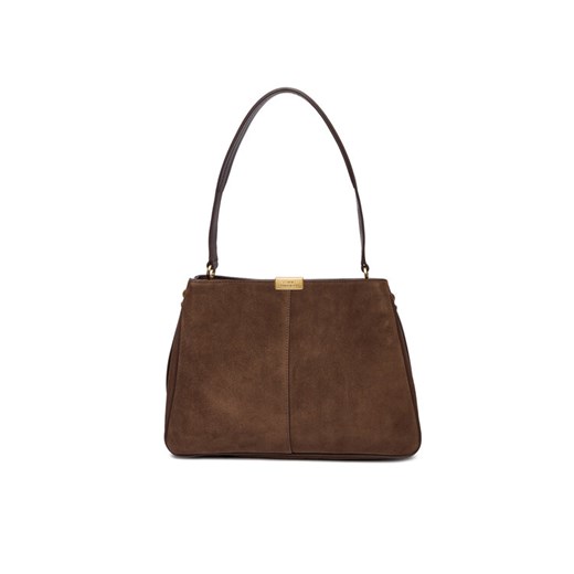 Tommy Hilfiger Torebka Casual Leather Shoulder Bag Sued AW0AW18201 Brązowy - id: 0000305370204 - marki Tommy Hilfiger - 186323179 Tommy Hilfiger Torebka Casual Leather Shoulder Bag Sued AW0AW18201 Brązowy ze sklepu MODIVO w kategorii Torebki damskie - zdjęcie 186323179