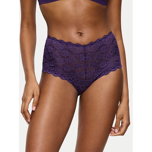 Triumph Figi klasyczne z wysokim stanem Amourette 10210675 Fioletowy ze sklepu MODIVO w kategorii Majtki damskie - zdjęcie 186323187