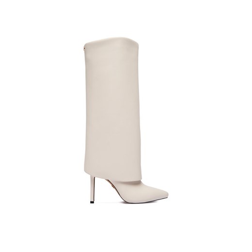 Nine West Kozaki CEO-SAIDA-01 Écru ze sklepu MODIVO w kategorii Kozaki damskie - zdjęcie 186323217