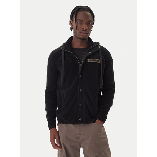 Aeronautica Militare Bluza 252MA1575UL00539 Czarny Regular Fit ze sklepu MODIVO w kategorii Bluzy męskie - zdjęcie 186323277