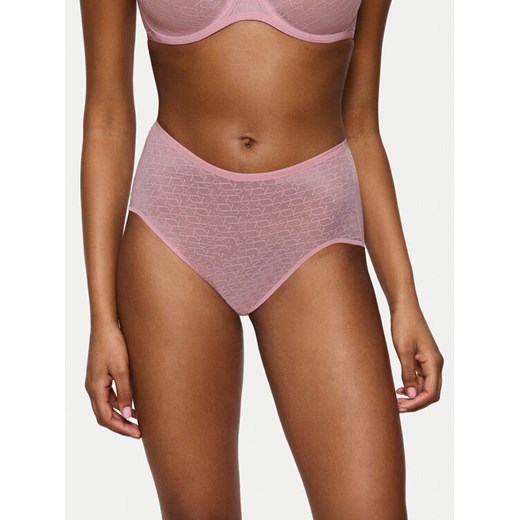 Triumph Figi klasyczne z wysokim stanem Triumph Signature Sheer Maxi EX 10215936 Różowy ze sklepu MODIVO w kategorii Majtki damskie - zdjęcie 186323307