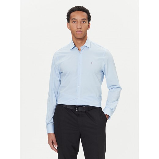 Tommy Hilfiger Koszula MW0MW40524 Błękitny Slim Fit ze sklepu MODIVO w kategorii Koszule męskie - zdjęcie 186323318